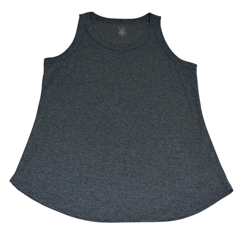 Urban Diction Tank Top Womens XL Charcoal Gray Heather Sleeveless Crew Neck 0056